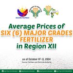 Average prices of six (6) major grades fertilizer per province in SOCCSKSARGEN Regional as of October 07-11, 2024