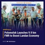 Groundbreaking ceremony of the 9.9 km Concreting of Purok Kalyong-Bukay Eel-Guaza-Buluan-Bato-Paradise Landan, FMR subproject
